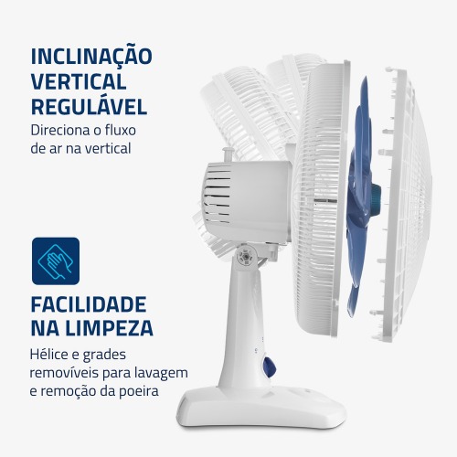 Ventilador de mesa 30 cm 6 p�s 3 velocidades Super Power- VSP-30-W  110V