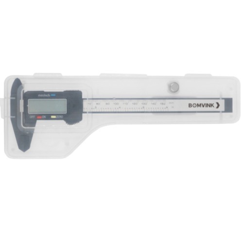 Paqu�metro digital capacidade de 150 mm leitura de 0,01 mm - BOM-6502
