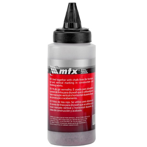 Giz de linha para drywall 30 metros com fio marcador vermelho 848559