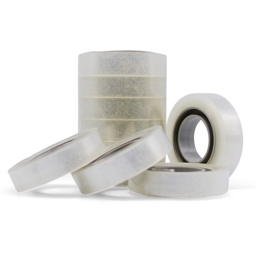 Fita adesiva 12 mm x 33 m com 10 pe�as cristal - 10100501