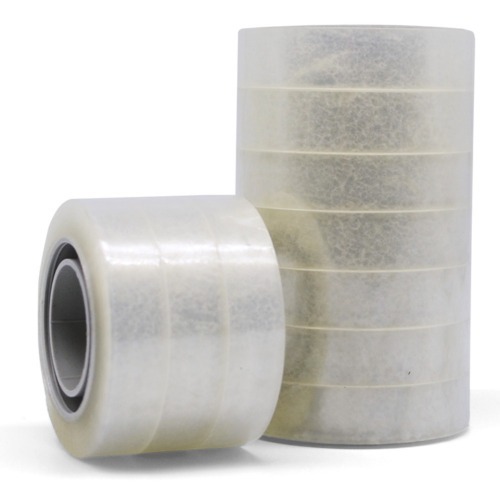 Fita adesiva 12 mm x 33 m com 10 pe�as cristal - 10100501