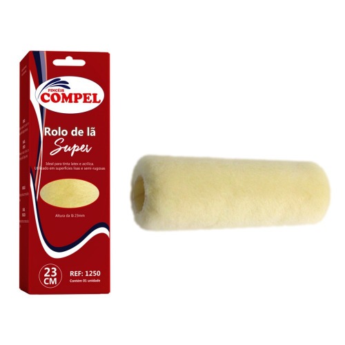 Rolo de l� para pintura 23 cm sem suporte - 0.1250