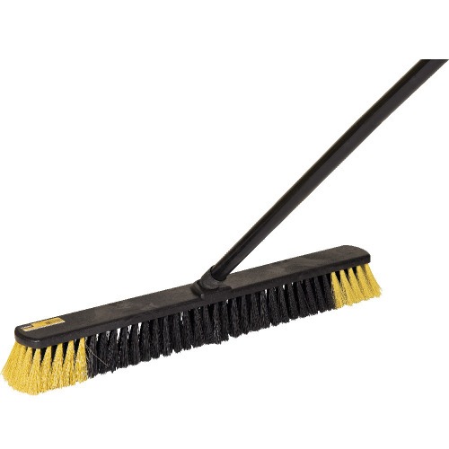 Vassoura tipo gari cepa pl�stica cerda macia - VD 610