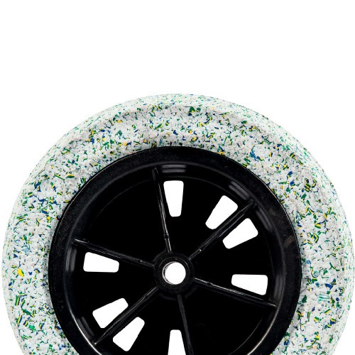 Roda completa com pneu maci�o 8 x 1