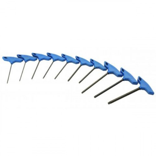 Jogo de chave hexalobular com cabo em T T7 a T50 com 10 pe�as - 42TX-10