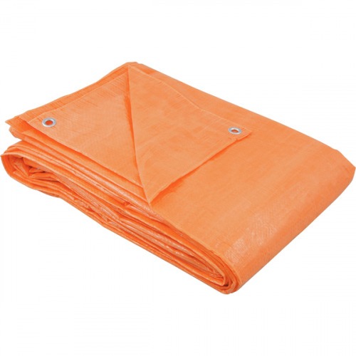 Lona de polietileno 7 x 5 m 100 micra laranja