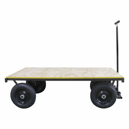 Carro plataforma com tampo em madeira capacidade de 600 kg - MP-600