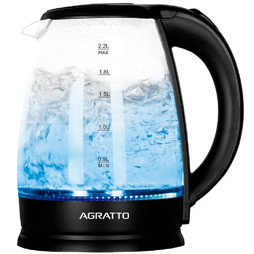 Chaleira el�trica de vidro 2,2 litros 1000 watts Aroma - ACEV01I  110V