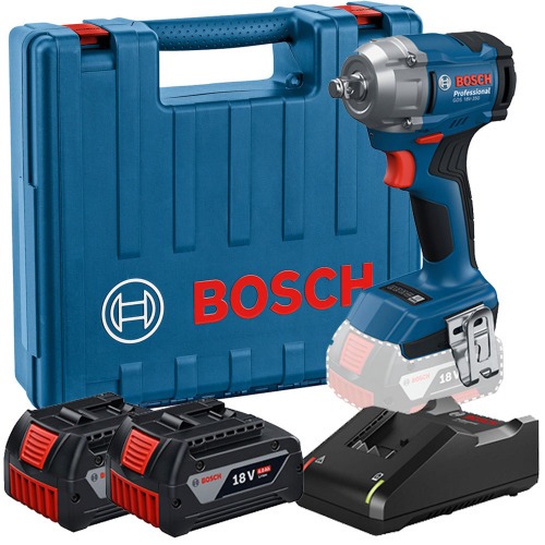 Chave de impacto a bateria 18V 4Ah encaixe 1/2