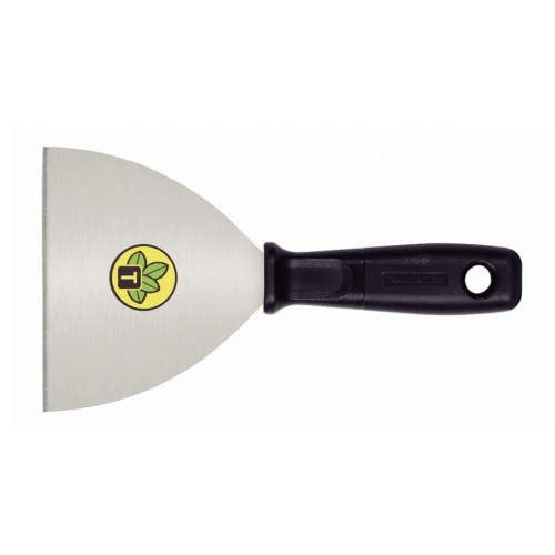 Esp�tula flex�vel met�lica 12 cm com cabo pl�stico