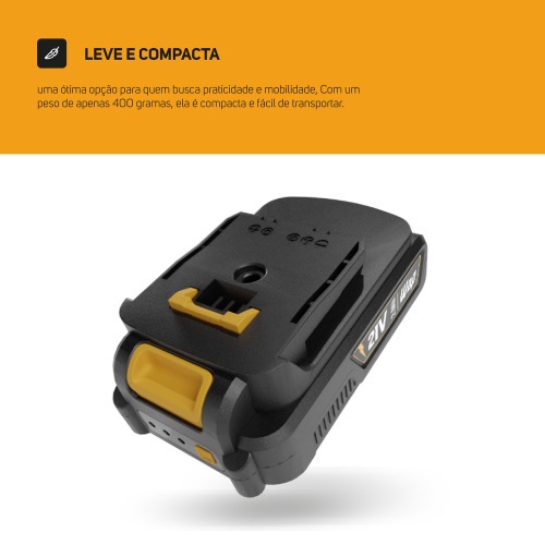 Bateria 21V 2Ah �ons de l�tio intercamb�avel - K21 BT02 