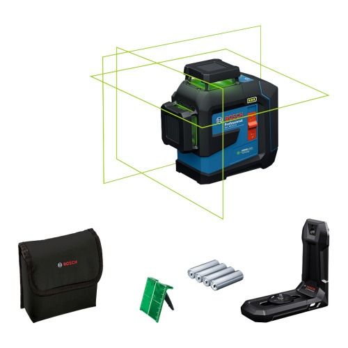 N�vel a laser verde a bateria 60/160m com acess�rios Sem Bateria - GLL 80-33 G