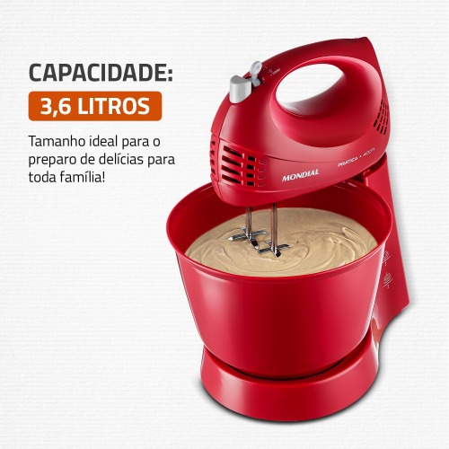 Kit Liquidificador 550W Turbo Power L-99-FR + Batedeira 400W Pr�tica B-44-R	  110V