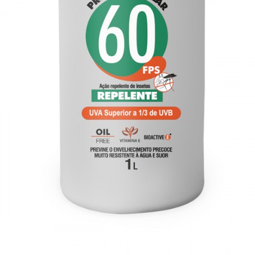 Protetor solar com repelente 1 iitro FPS 60 - 62836
