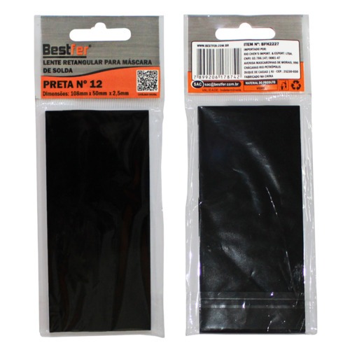 Lente para m�scara de solda 108 mm x 50 mm retangular - BFH2227