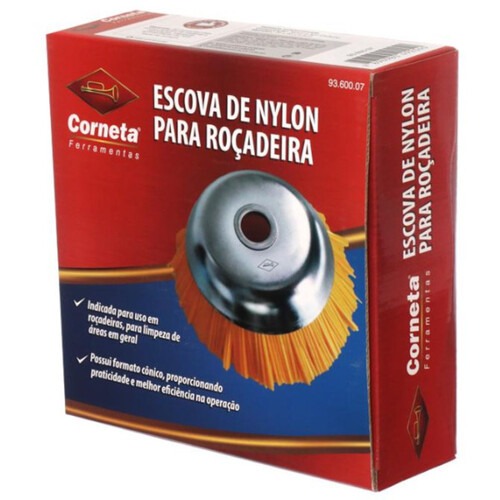 Escova de nylon para ro�adeira 200 mm - 9360007
