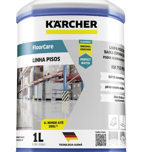 Detergente limpeza profissional concentrado 1 Litros - FloorCare RM 755