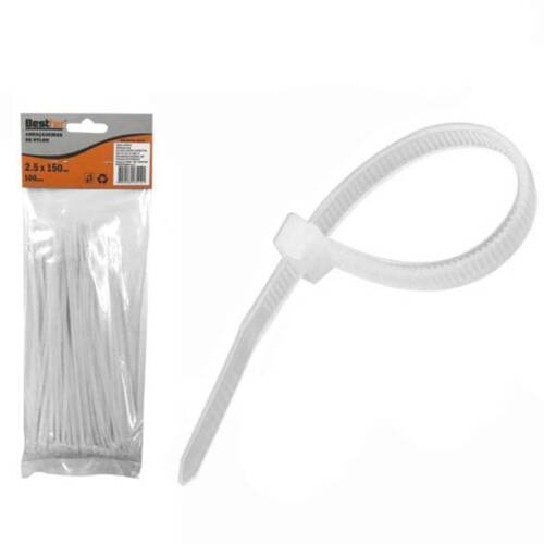 Abra�adeira de nylon 2,50 mm x 15 cm 100 pe�as - BFH0743