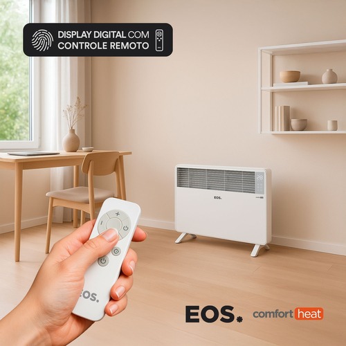 Aquecedor el�trico digital convector 1500W para piso e parede Comfort Heat - EAQ04  110V