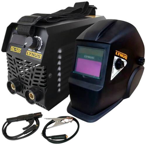 Inversora de solda 120A eletrodo e Tig DC ISL165S + M�scara de solda autom�tica ton. 9 a 13 MSL-5000  220V