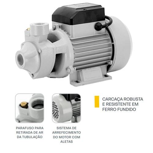 Motobomba perif�rica 1hp vaz�o de 52 L/min 32376 - RZ-BP10/M2  220V