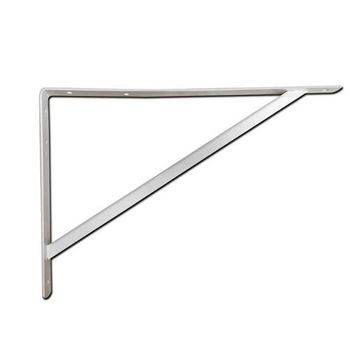 Cantoneira tipo m�o francesa 25 x 30 cm branco capacidade de 170kg