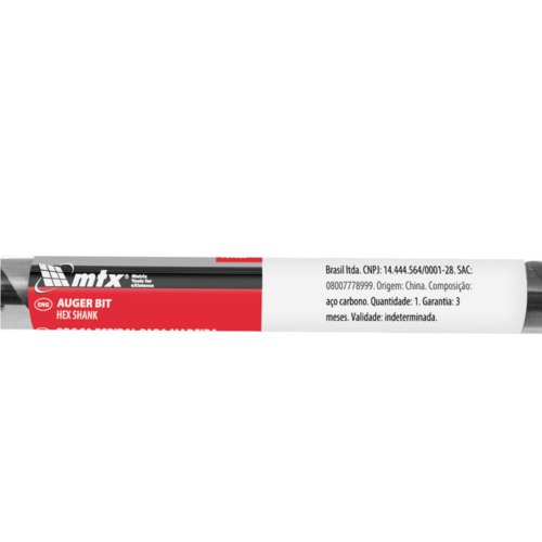 Broca espiral para madeira 14 x 230 mm haste sextavada - 701049