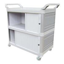 Carro bandeja extra triplex fechamento com porta