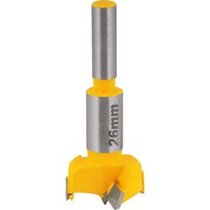 Fresa para dobradi�a tipo caneco com dentes de v�dea 26 mm