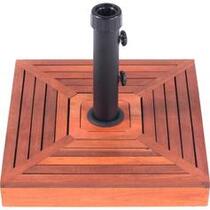 Base para guarda-sol e ombrelone com revestimento em madeira 25 kg
