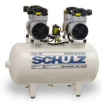 Compressor de ar odontol�gico 18 p�s 100 litros 2 x 1,5 hp - CSD18/100