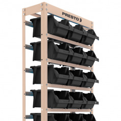 Estante met�lica com 27 gavetas n� 5 preta - 43009