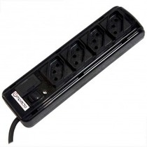 Filtro de linha 4 tomadas 1,1 metro 10A preto - FLK04DABS