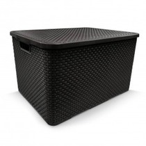 Caixa organizadora com tampa 7 litros - Rattan