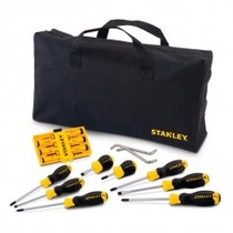 Jogo de chave fenda e phillips 17 pe�as com bolsa - STMT65616L-LA