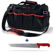 Kit Bolsa para ferramentas 13 bolsos BGM + Faca churrasco 14