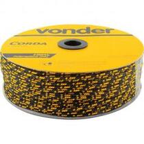 Corda multifilamento tran�ada 4 mm x 360 m preta e amarela