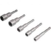Jogo de soquete magn�tico 6 a 13 mm encaixe de 1/4&rsquo;&rsquo; com 5 pe�as - 3039000500