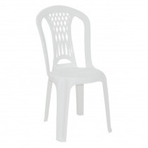 Cadeira pl�stica sem bra�os branca - Laguna
