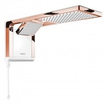 Chuveiro eletr�nico 6800 watts 220V branco ros� gold - Acqua Duo Ultra