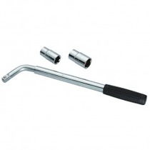 Chave de roda telesc�pica com soquete de 17 e 23 mm