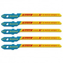L�mina serra tico tico cortes curvos 50 mm 24 dentes bimetal para metal 5 pe�as - BU224S