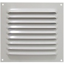 Grade de ventila��o em alum�nio branca quadrada 20 x 20 cm