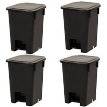 Cesto coletor de lixo 15L com pedal 4 pe�as - MVCP15