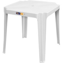 Mesa pl�stica quadrada 70 x 70 cm - Coruripe