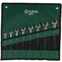 Jogo de chave combinada com catraca revers�vel de 8 a 18 mm com 8 pe�as - ST09041