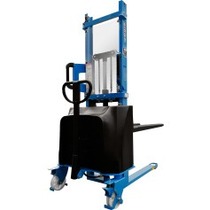 Empilhadeira el�trica eleva��o 1,60 m capacidade 1.000 kg tra��o manual - PE1016-C