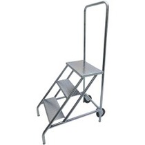 Escada plataforma de ferro 0,69 m 2 degraus + patamar - 58-E