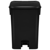 Cesto coletor de lixo com pedal 100 litros com rodas - CP11PR