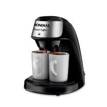 Cafeteira el�trica 2 x�caras preta Smart Coffee - C-42-2X-BI